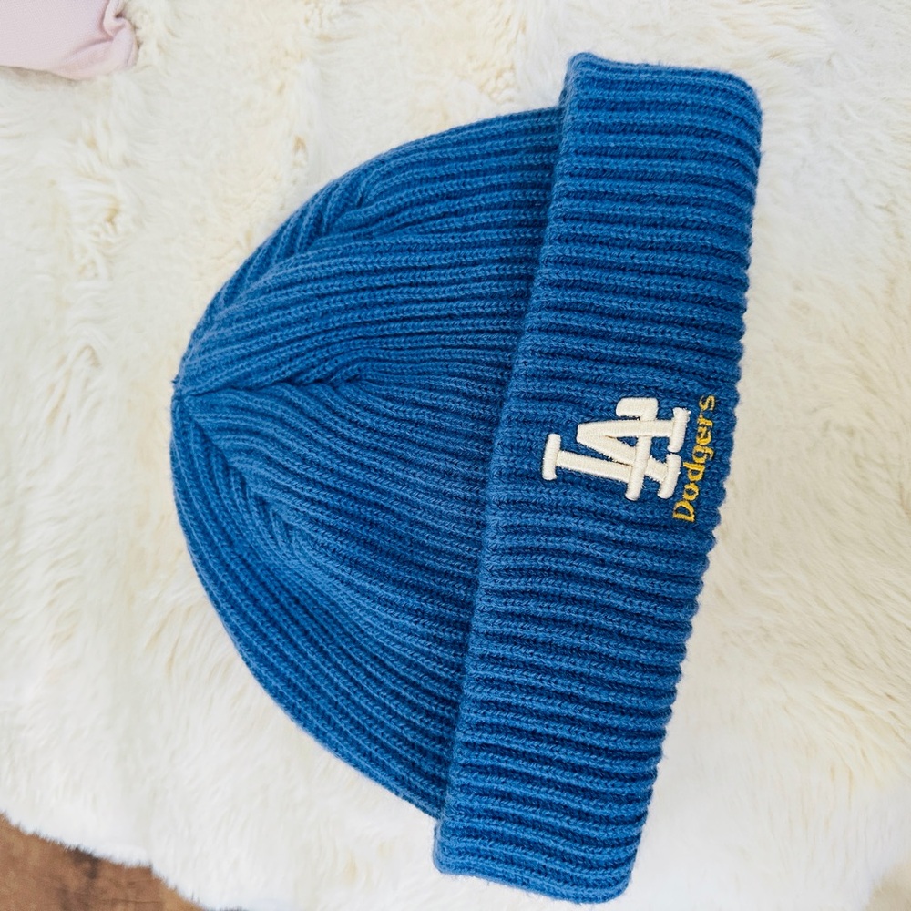 Blue Dodgers Kids Beanie